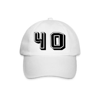 40. 40 YEARS. 40th ANNIVERSARY. 40TH ANNIVERSARY. - Baseball Cap - white/white - Front