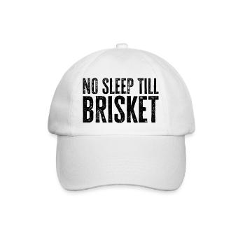 Pas de sommeil jusqu’à la poitrine de bœuf - cadeau barbecue parfait - Casquette classique - blanc/blanc - Devant