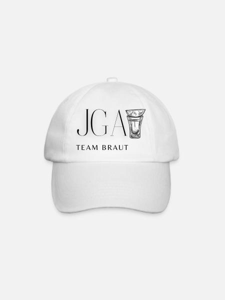 Team Braut Jungesellenabschied - Baseballkappe - Weiß/Weiß