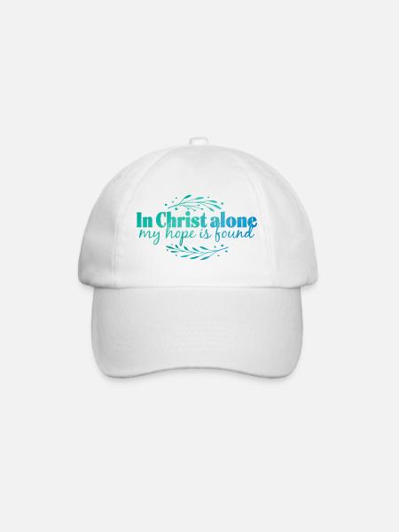 In Christ alone - Baseballkappe - Weiß/Weiß
