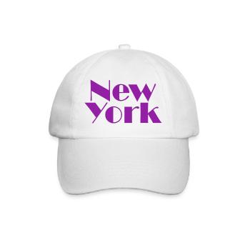 NEW YORK-Purple Broadway - Casquette classique - blanc/blanc - Devant