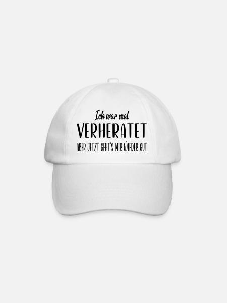Ich war mal verheiratet - Baseballkappe - Weiß/Weiß