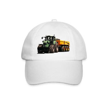 Deutz with trailer tipper - Baseball Cap - white/white - Front
