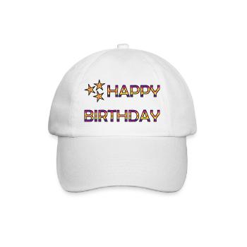 ANNIVERSAIRE. HAPPY BIRTHDAY - Casquette classique - blanc/blanc - Devant