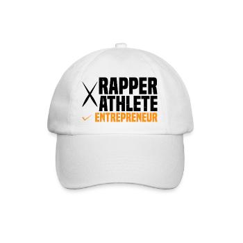 Rappeur Athlète Entrepreneur 58 - Casquette classique - blanc/blanc - Devant