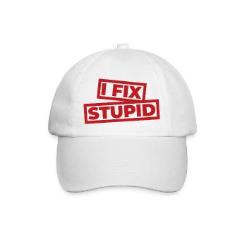 I Fix Stupid - First Aid for Medical Professionals - Baseball Cap - white/white - Front