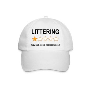 Anti Pollution 1 Star Review - Baseball Cap - white/white - Front