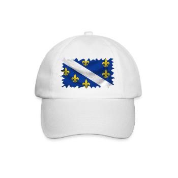 Bosnia in herzegovina europe sarajavo flag mostar - Baseball Cap - white/white - Front