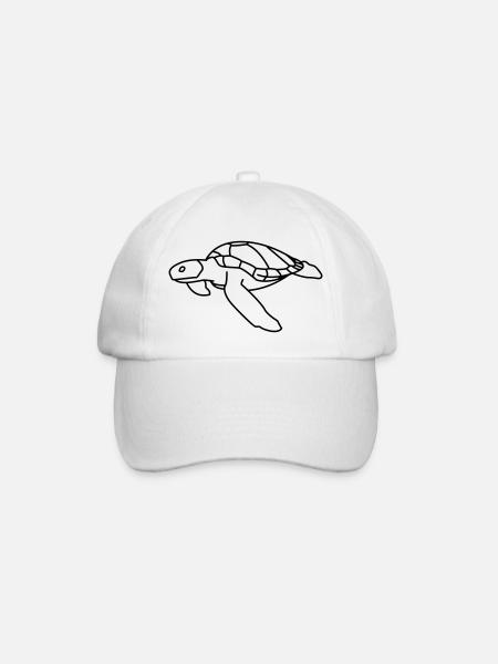 Tortue de mer - Casquette classique - blanc/blanc