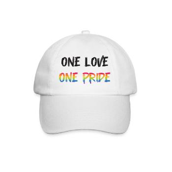 LGBT Pride Month - One Love, One Pride - Baseball Cap - white/white - Front