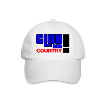 Club not country - Baseballkappe - Weiß/Weiß - Vorne