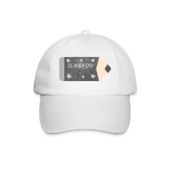 Colored Pencil Blackboard Design Chalk - Stars - School Child - Baseball Cap - white/white - Front