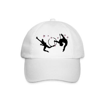 Gymnastique rythmique avec cerceaux - Casquette classique - blanc/blanc - Devant