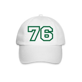 Numéro 76 sport - Casquette classique - blanc/blanc - Devant