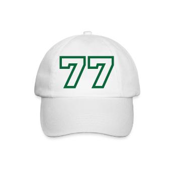 Numéro 77 sport - Casquette classique - blanc/blanc - Devant