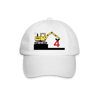 Escavatore - Cappello con visiera - bianco/bianco - Fronte
