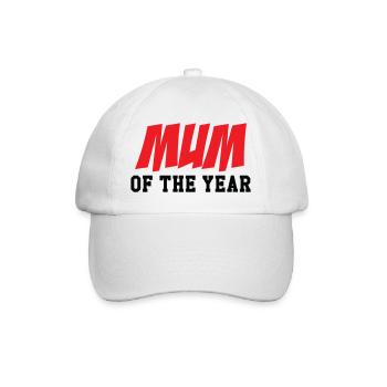 Mom of the Year - Mother's Day - Baseball Cap - white/white - Front