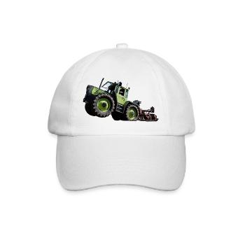 Tracteur vert MB trac 1300 démarreur haut - Casquette classique - blanc/blanc - Devant