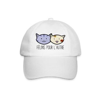 FELINES FOR THE OTHER - Baseball Cap - white/white - Front