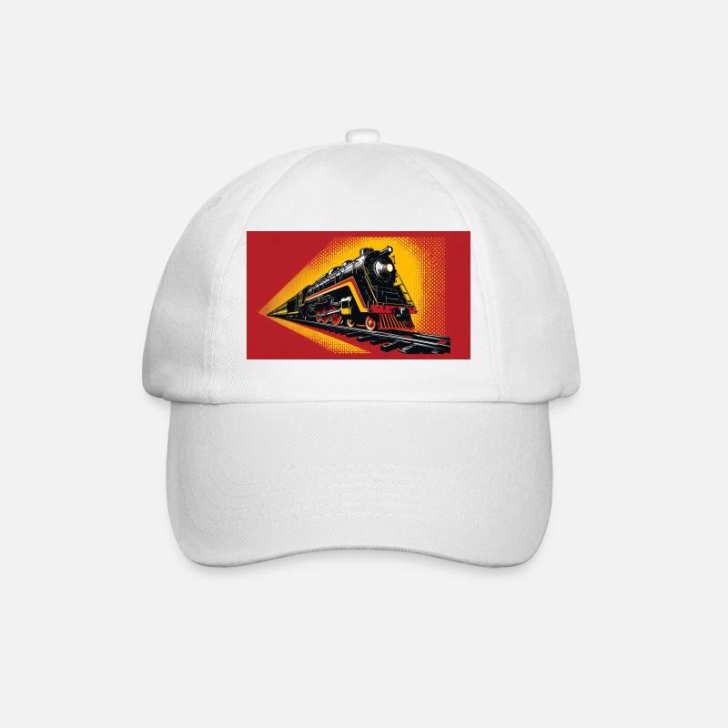 Train 1 2 - Baseball Cap - white/white