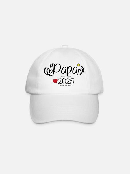 Papa 2025 - Casquette classique - blanc/blanc
