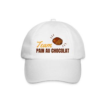 Team Pain Au Chocolat - Baseballkappe - Weiß/Weiß - Vorne