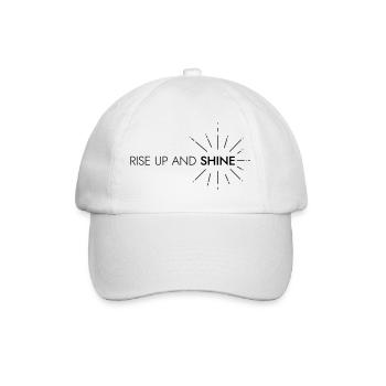 RISE UP AND SHINE - Baseball Cap - white/white - Front