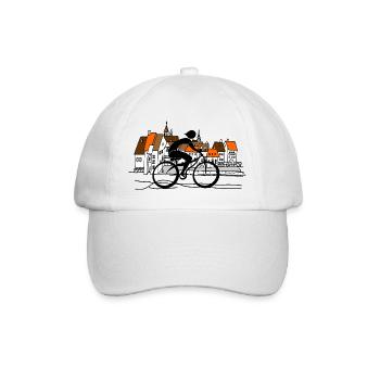 Cycliste - Casquette classique - blanc/blanc - Devant