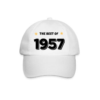 Best of 1957 - Baseball Cap - white/white - Front