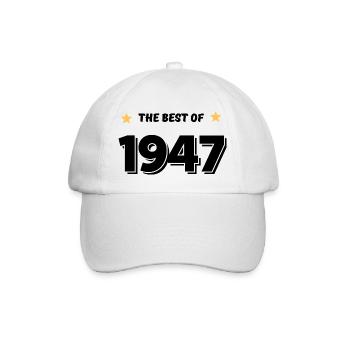 Best of 1947 - Baseball Cap - white/white - Front