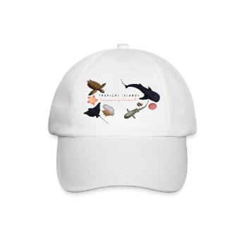 Tropical islands have my heart - Baseball Cap - white/white - Front