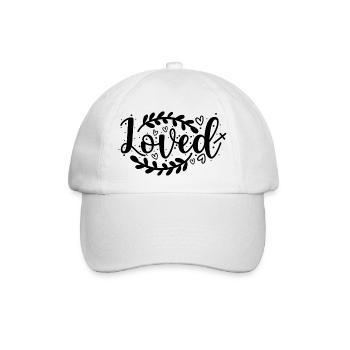 geliebt - Baseballkappe - Weiß/Weiß - Vorne