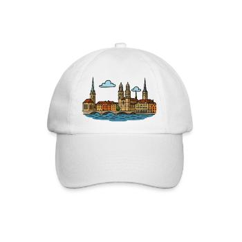 Zurich City City - Baseball Cap - white/white - Front
