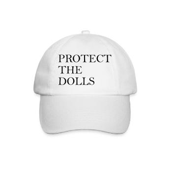PROTECT THE DOLLS - Pride - Baseballkappe - Weiß/Weiß - Vorne