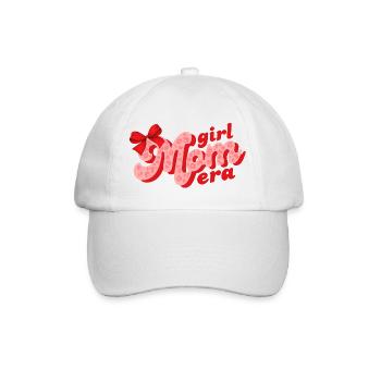 Mädchen Mama Ära - Baseballkappe - Weiß/Weiß - Vorne