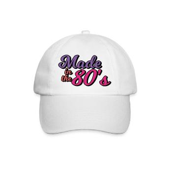 made in the 80s - Baseball Cap - white/white - Front