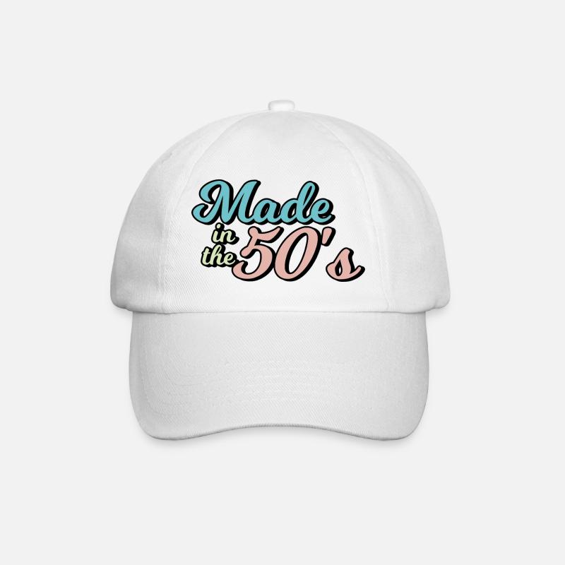 Fabriqué dans les années 50 - Casquette classique - blanc/blanc