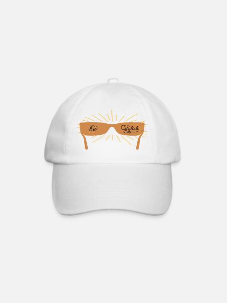be stylish mit einer Sonnenbrille - Baseballkappe - Weiß/Weiß