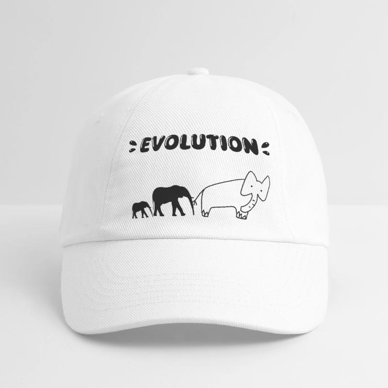 Die Evolution der Elefanten – Lustige Stadien der Evolution. Baseballkappe