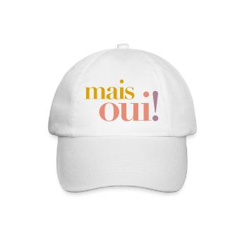 Oh ! –L’attitude française face à la vie - Casquette classique - blanc/blanc - Devant