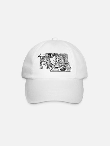 Voight-Kampff: Rachel - Baseball Cap - white/white