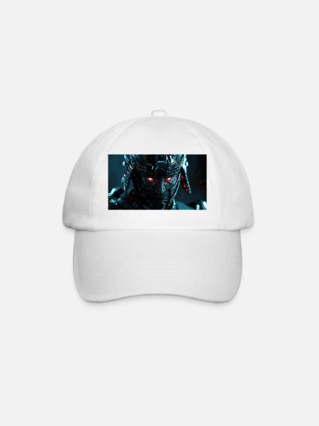 Cybernetic Futuristic Armor - Baseball Cap - white/white