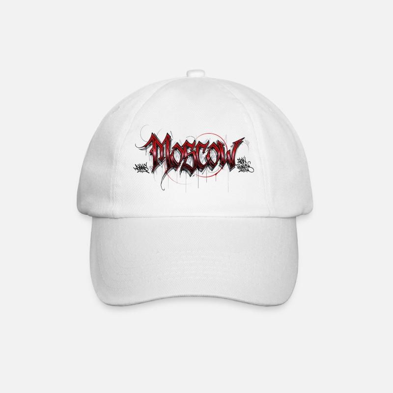 Moscow - Baseballkappe - Weiß/Weiß