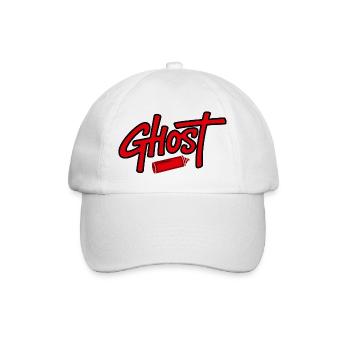 Ghostly Lipstick Illustration Design - Baseball Cap - white/white - Front