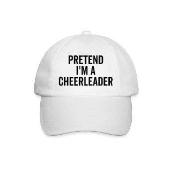 Faire semblant d’être une pom-pom girl - Casquette classique - blanc/blanc - Devant
