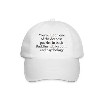 You've hit on one of the deepest puzzles - Baseball Cap - white/white - Front