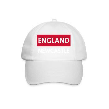 English Flag Lit Design for Clothing - Baseball Cap - white/white - Front