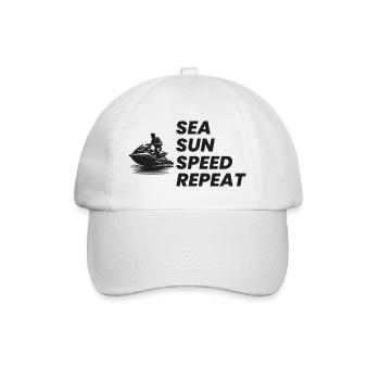 Pilote de jet ski Sea Sun Speed Repeat - Casquette classique - blanc/blanc - Devant