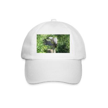 Beau grand vautour aux ailes déployées - Casquette classique - blanc/blanc - Devant