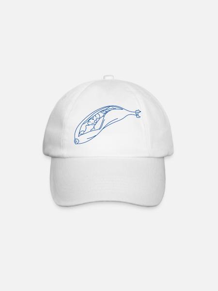 Banane au chocolat - Casquette classique - blanc/blanc